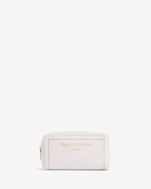 Balenciaga Fragrance Cosmetic Pouch - White