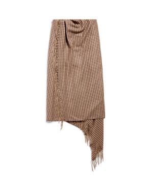 Balenciaga Scarf Skirt - Brown