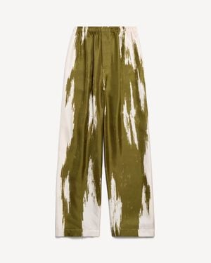 Balenciaga Brush Scratch Pajama Pants - Green