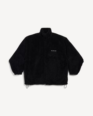 Balenciaga Back Zip-Up Jacket - Black