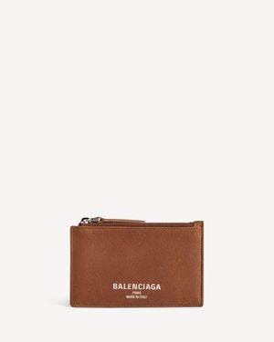Balenciaga Credit Long Coin And Card Holder - Brown