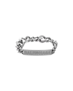 Balenciaga Plate Twist Bracelet - White