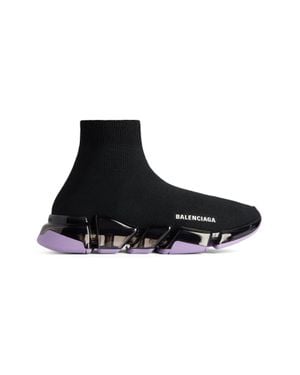 Balenciaga Sneaker Speed 2.0 Full Clear Sole - Nero