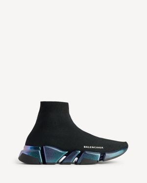 Balenciaga Speed 2.0 Iridescent Trainer - Blue