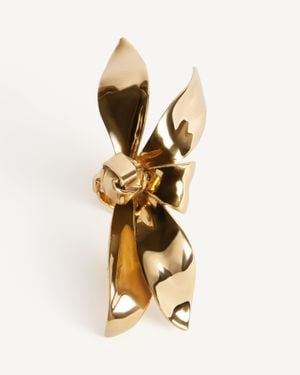 Balenciaga Bloom Pinky Ring - Metallic