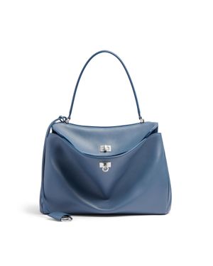 Balenciaga Bolso De Mano Rodeo Mediano - Azul