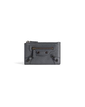 Balenciaga Le City Long Coin And Card Holder - Gray