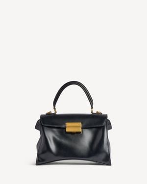 Balenciaga Hourglass Avenue Henkeltasche Klein - Blau