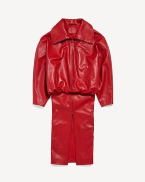 Balenciaga Runde Jacke - Rot