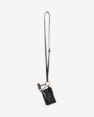 Balenciaga Le City Phone Strap With Pouch - Black