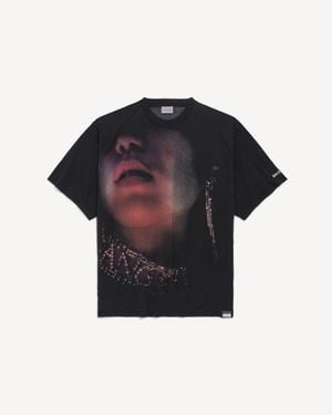 Balenciaga Look Away Large Fit T-Shirt - Blue
