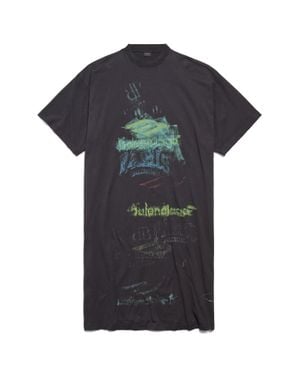 Balenciaga Diy Imprint T-Shirt Dress - Black