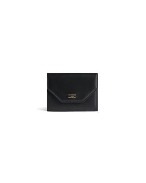 Balenciaga Envelope Kompakte Brieftasche Mit Kartenetui - Schwarz