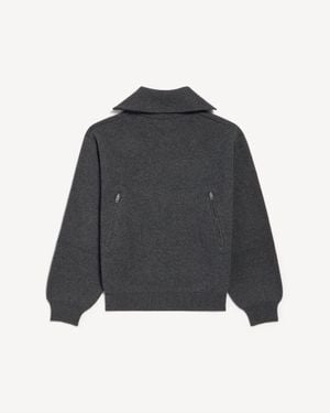 Balenciaga Back-To-Front High Neck Sweater - Gray