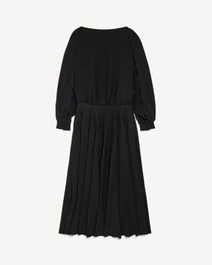 Balenciaga Long Sleeve Balloon Dress - Black