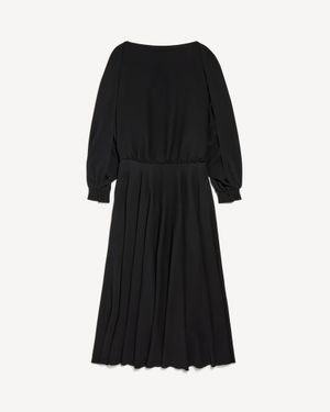 Balenciaga Long Sleeve Balloon Dress - Black