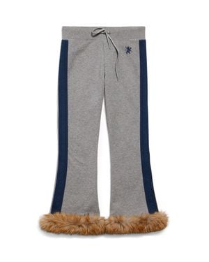 Balenciaga Lion Flared Capri Sweatpants - Blue
