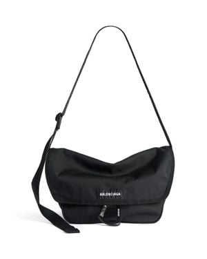 Balenciaga Explorer Flap Messenger Bag Small - Black