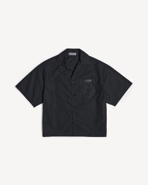 Balenciaga Sketchy Bowling Short Sleeve Shirt - Black