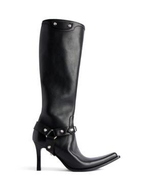 Balenciaga City Boot With Harness - Black