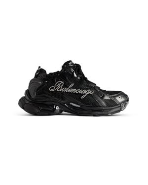 Balenciaga Runner Trainer With Rhinestones - Black