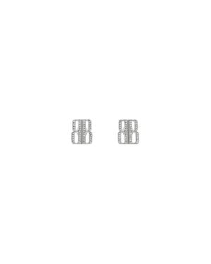 Balenciaga Nano Stud Xs Earrings - White