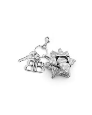 Balenciaga Charm/Keychain Gifting Bow - White