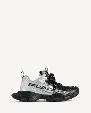Balenciaga 3Xl Metallic Split Trainers - Black
