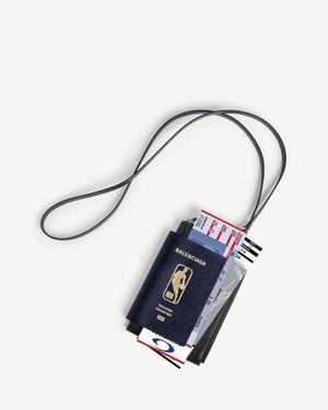 Balenciaga Nba Collaboration Passport Phone Holder - Blue