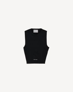Balenciaga Techwear Cropped Tank Top - Black