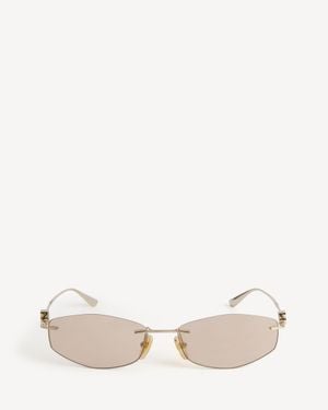 Balenciaga Nano D-Frame Sunglasses - Natural