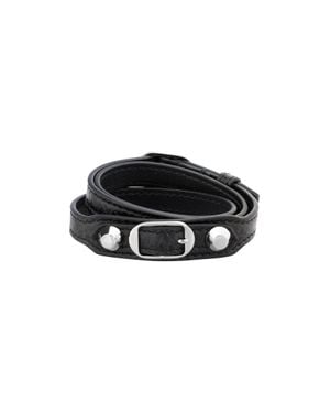 Balenciaga Bracciale Triplo City - Nero