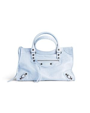 Balenciaga Borsa Le City Media - Blu