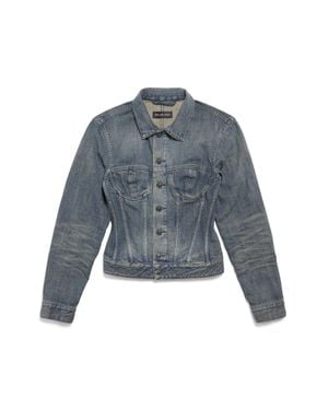 Balenciaga Chaqueta Vaquera Corset - Azul