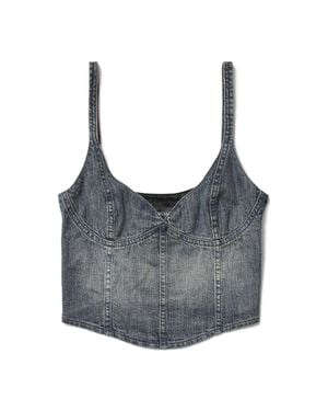 Balenciaga Corseted Top - Grey