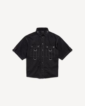 Balenciaga D-Ring Cargo Shirt - Black