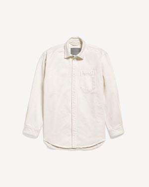 Balenciaga Denim Long Sleeve Shirt - White