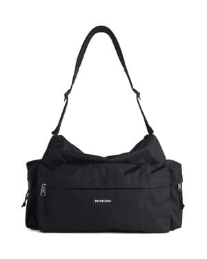 Balenciaga Explorer Weekender Mit Taschen Mittelgroß - Schwarz
