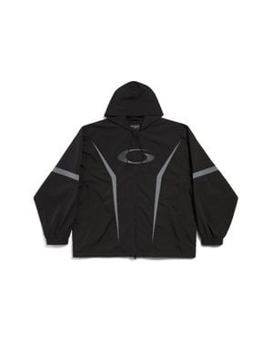 Balenciaga Loop Sports Icon Weite Tracksuit Jacke - Schwarz