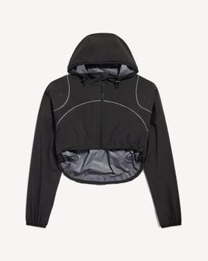 Balenciaga Techwear Cropped Jacket - Black