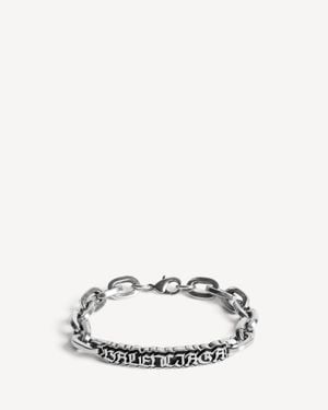 Balenciaga Bracciale Gourmette Goth - Bianco