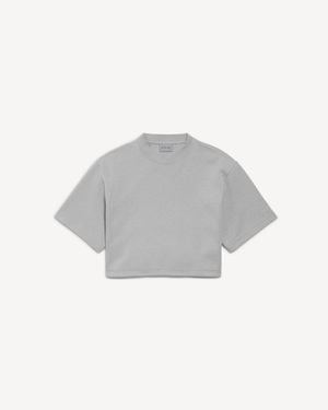 Balenciaga Cropped T-Shirt - Grey
