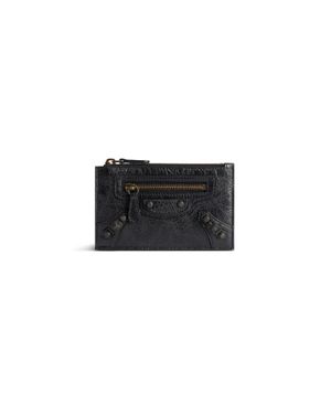 BALENCIAGA LE CITY LONG leather Coin case Wallet Wallet 810607 black