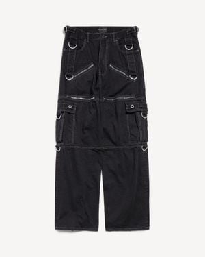 Balenciaga D-Ring Cargo Trousers - Black