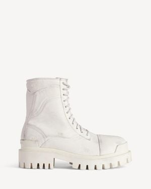 Balenciaga Combat Strike Stiefel - Natur