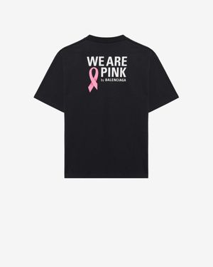 Balenciaga We Are Pink Large Fit T-Shirt - Schwarz