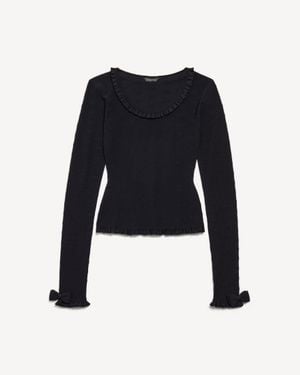 Balenciaga Long Sleeve Top - Black