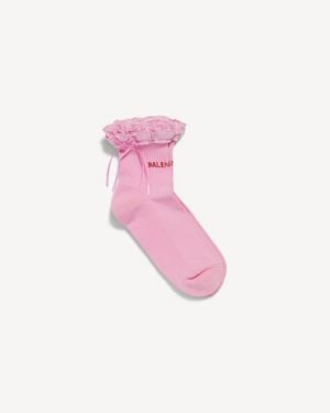 Balenciaga Bow Socks - Pink