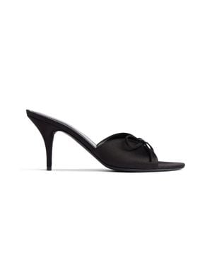 Balenciaga Knife Bow Sandal - Black
