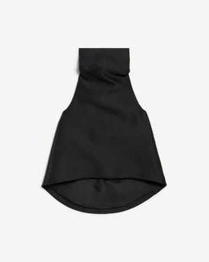 Balenciaga High Collar Top - Black